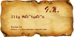 Illy Mátyás névjegykártya